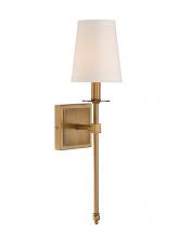 Savoy House 9-302-1-322 - Monroe 1-Light Wall Sconce in Warm Brass
